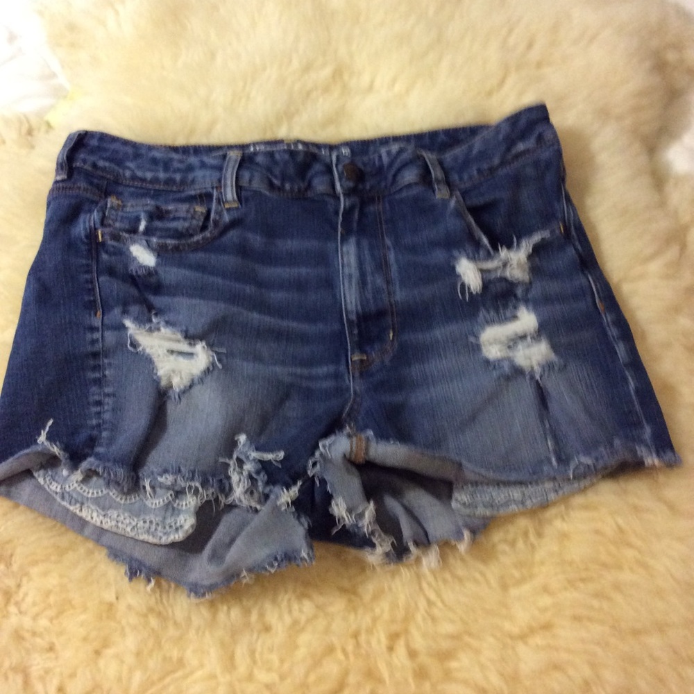 American Eagle Super Stretch Hi-Rise Shorties